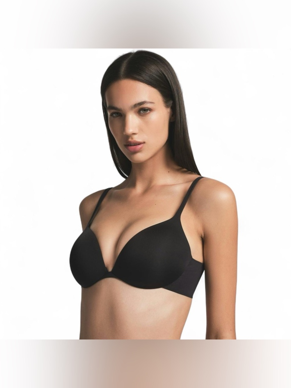 SKIMS Ultimate Bra Teardrop Push-Up Bra in Onyx (Black) SZ 38DD